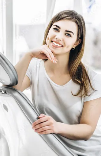 Woman smiling